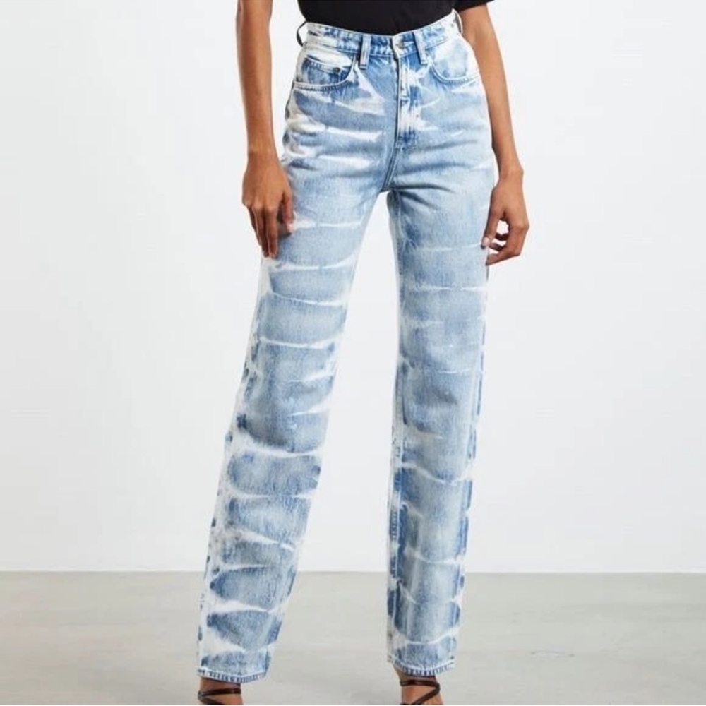 Ksubi Playback Motley Straight Leg Jeans 28 Womans Acid